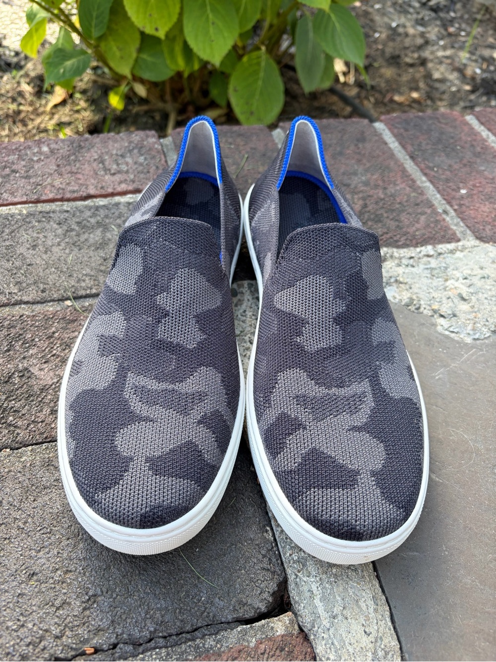 Rothy’s The Original Slip-On Sneakers - Charcoal Camo